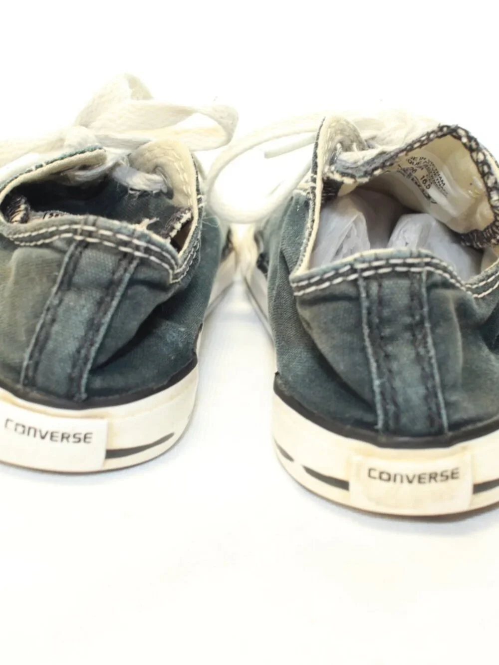 Converse Chuck Taylor All Star Infant Size 10 Black Low Top Sneakers - 7J235